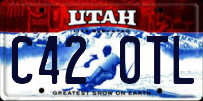 UT license plate C420TL
