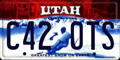 UT license plate C420TS