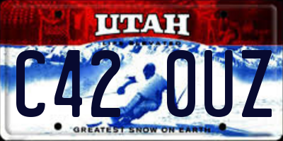 UT license plate C420UZ