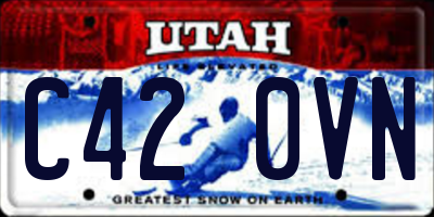 UT license plate C420VN