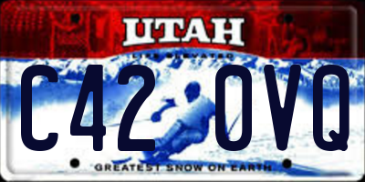 UT license plate C420VQ