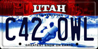 UT license plate C420WL