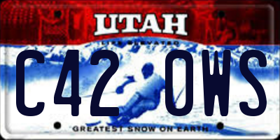 UT license plate C420WS