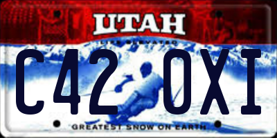 UT license plate C420XI