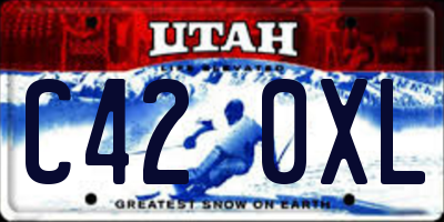 UT license plate C420XL