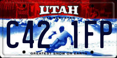 UT license plate C421FP