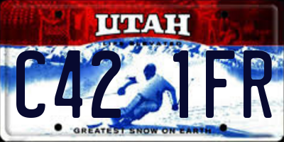 UT license plate C421FR