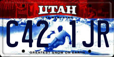 UT license plate C421JR