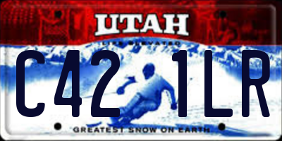 UT license plate C421LR
