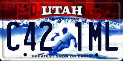 UT license plate C421ML