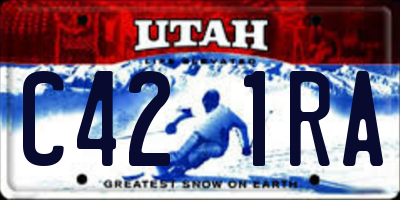UT license plate C421RA