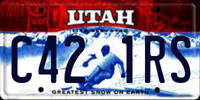 UT license plate C421RS