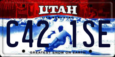 UT license plate C421SE