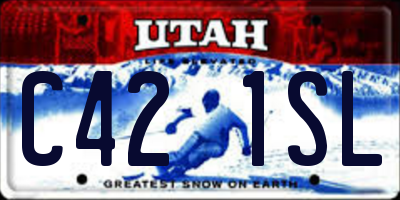 UT license plate C421SL