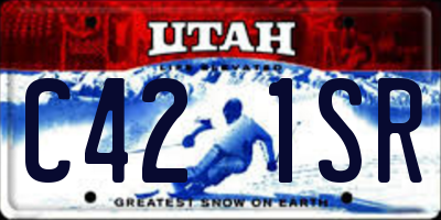 UT license plate C421SR
