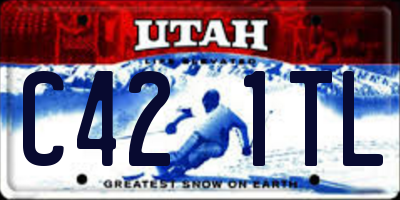 UT license plate C421TL