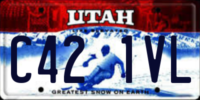 UT license plate C421VL