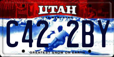 UT license plate C422BY