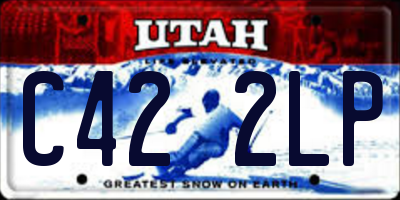 UT license plate C422LP