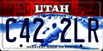 UT license plate C422LR