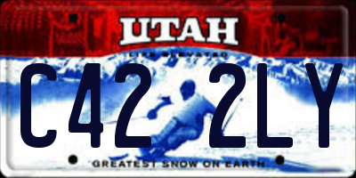 UT license plate C422LY