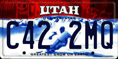 UT license plate C422MQ