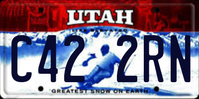 UT license plate C422RN