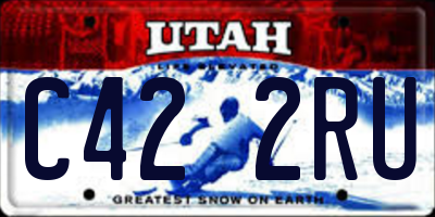 UT license plate C422RU