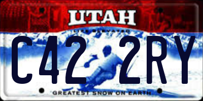 UT license plate C422RY