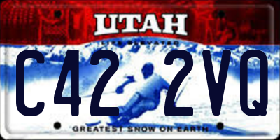 UT license plate C422VQ
