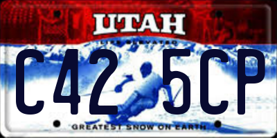 UT license plate C425CP