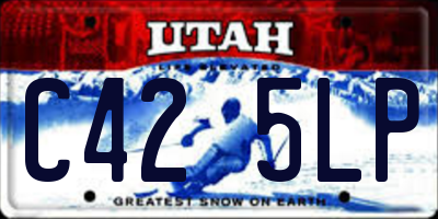 UT license plate C425LP