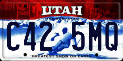 UT license plate C425MQ