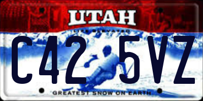 UT license plate C425VZ
