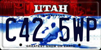 UT license plate C425WP