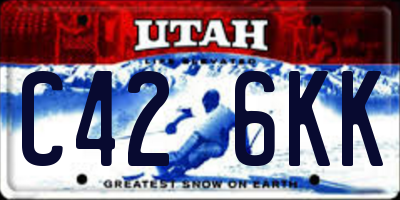 UT license plate C426KK