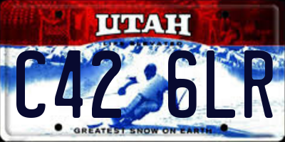 UT license plate C426LR