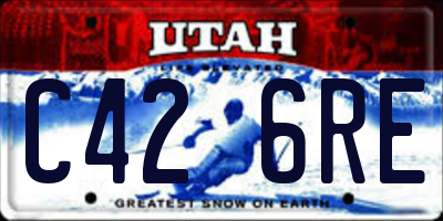 UT license plate C426RE