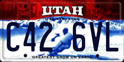 UT license plate C426VL