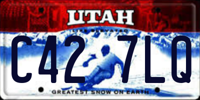 UT license plate C427LQ