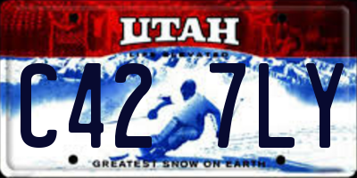 UT license plate C427LY
