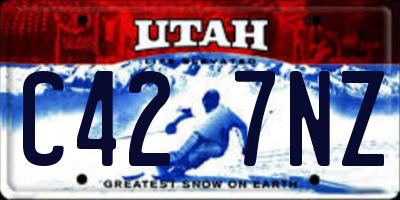 UT license plate C427NZ