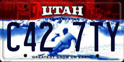 UT license plate C427TY