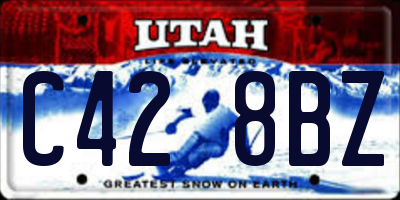 UT license plate C428BZ