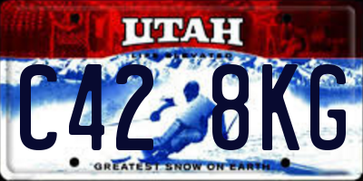 UT license plate C428KG