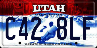 UT license plate C428LF