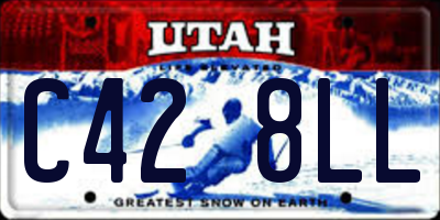 UT license plate C428LL