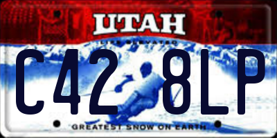 UT license plate C428LP