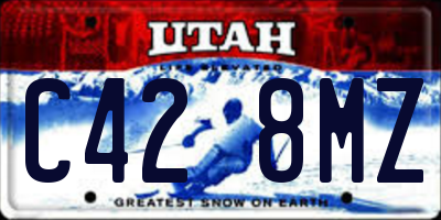 UT license plate C428MZ