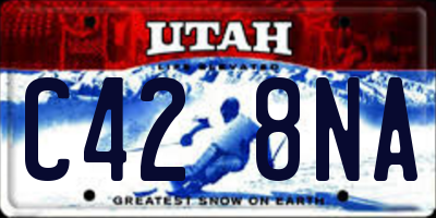 UT license plate C428NA